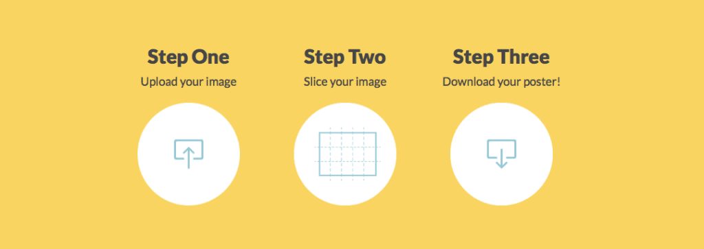 Split a large image into a printable format