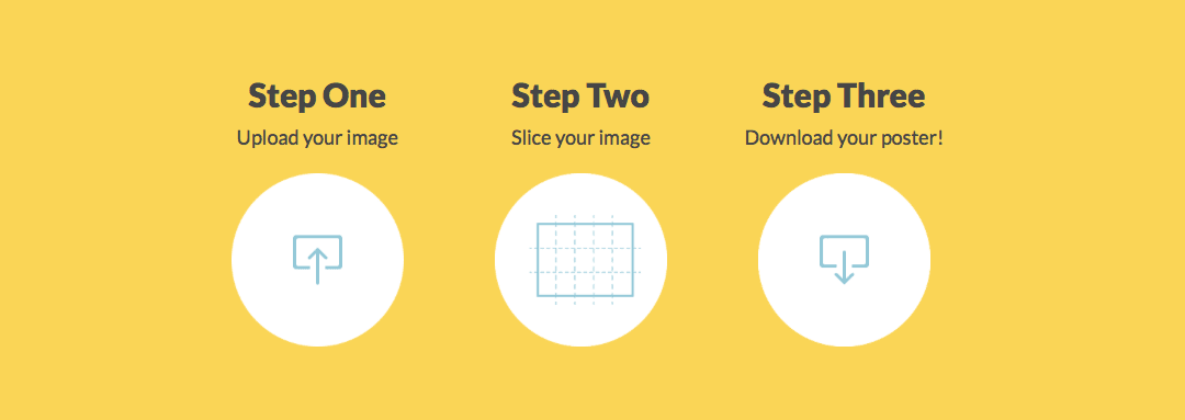 Split a large image into a printable format