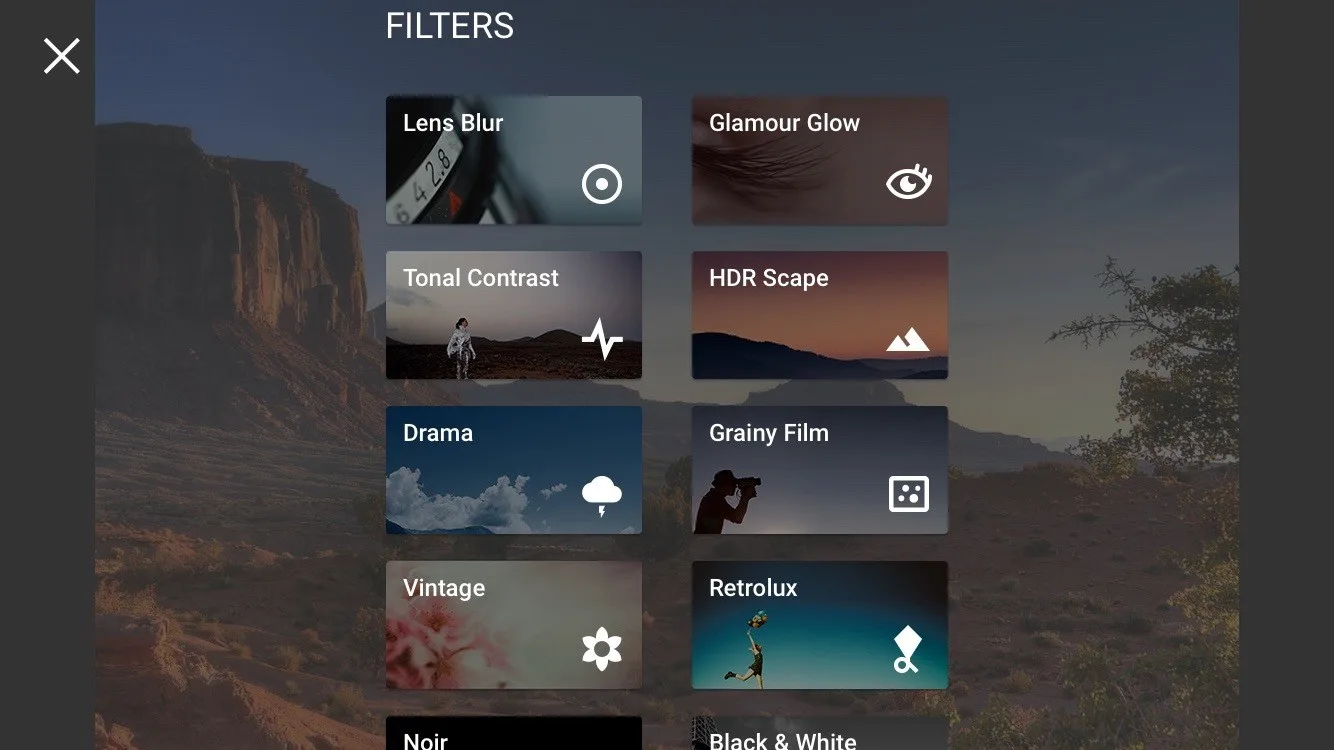 Google's Snapseed app for editing photos