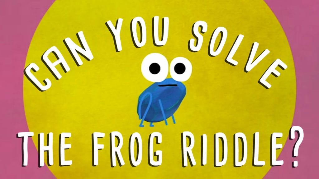 A frog needs help! Can you solve the riddle?