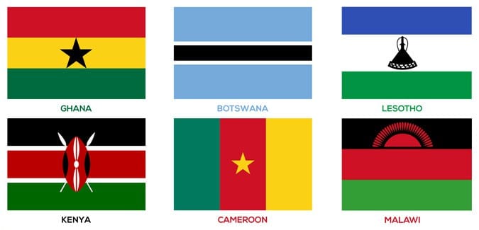 Commonwealth country flags with names – PAPERZIP