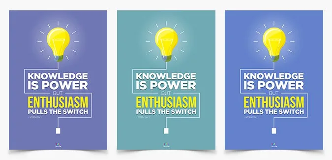 An inspiring poster for the classroom