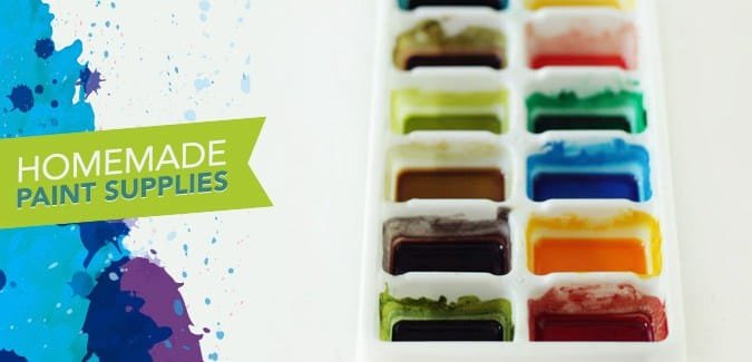 Homemade paint supplies on a budget