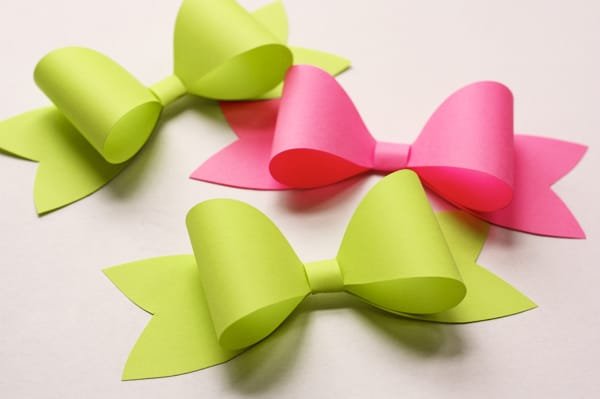 Print and make a paper bow