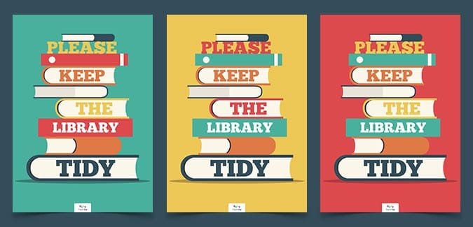 Please keep the library tidy