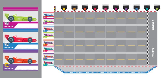 Race Track Reward Chart Printable