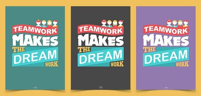 classroom poster free teamwork