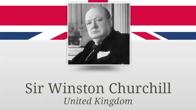 Leader of United Kingdom in World War 2, Winston Churchill