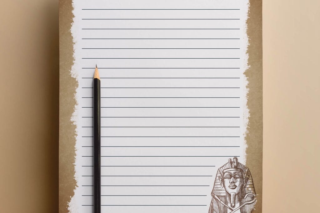 ancient egypt writing template border stories free