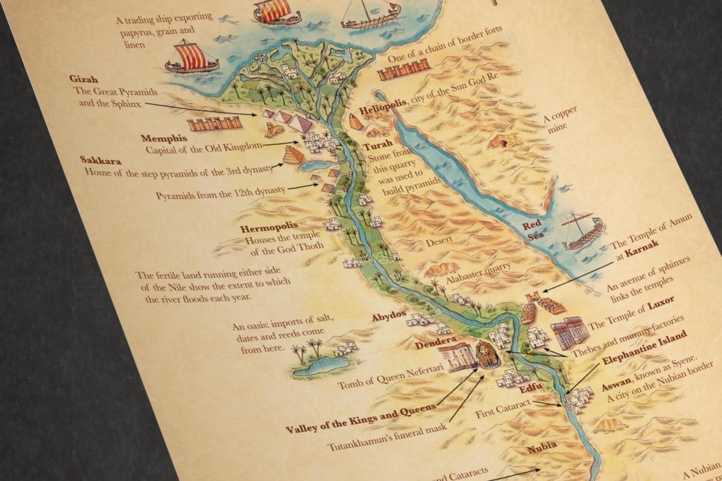 ancient egypt map free ks2