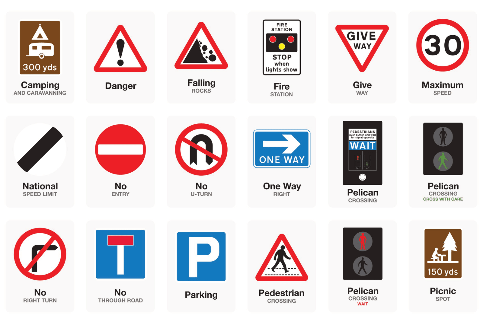 Basic Road Signs UK