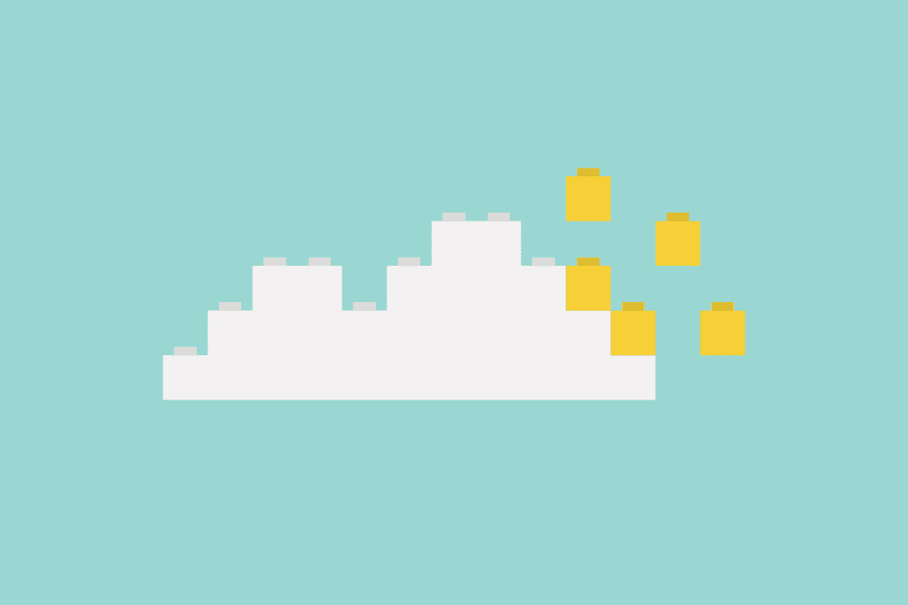 side view of lego blocks printable