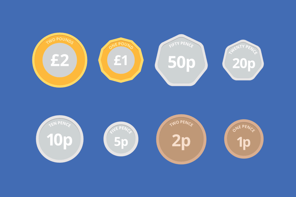 printable british coins uk free role play schools