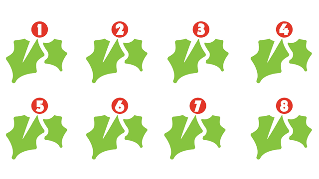 Christmas Holly Numbers