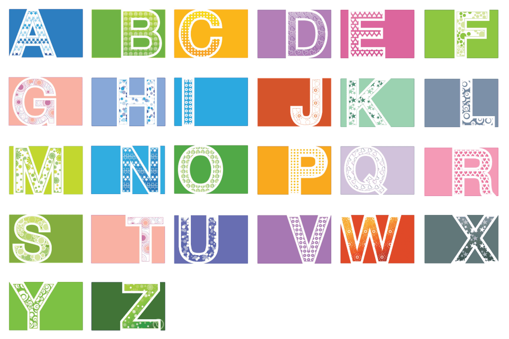 colourful alphabet free printable