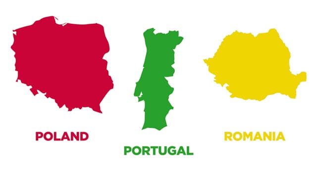 printable countries of europe shapes outlines areas