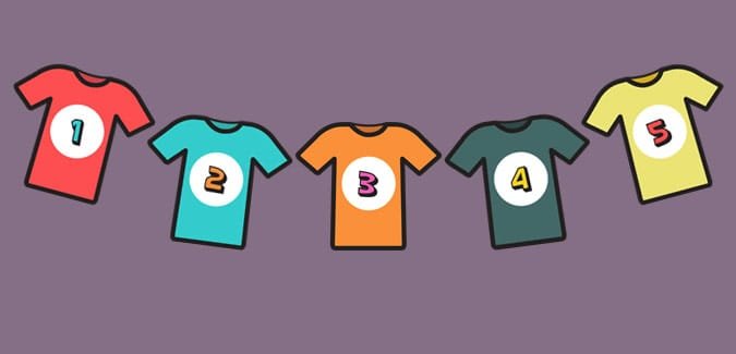 T-Shirt Numbers