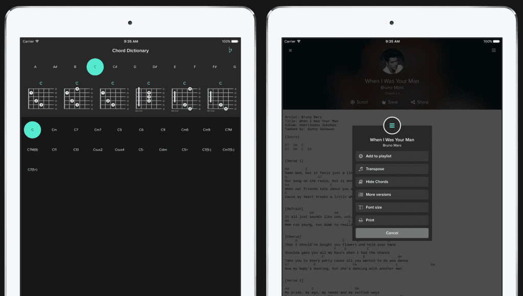 tabfinder riffr guitar tabs ipad app