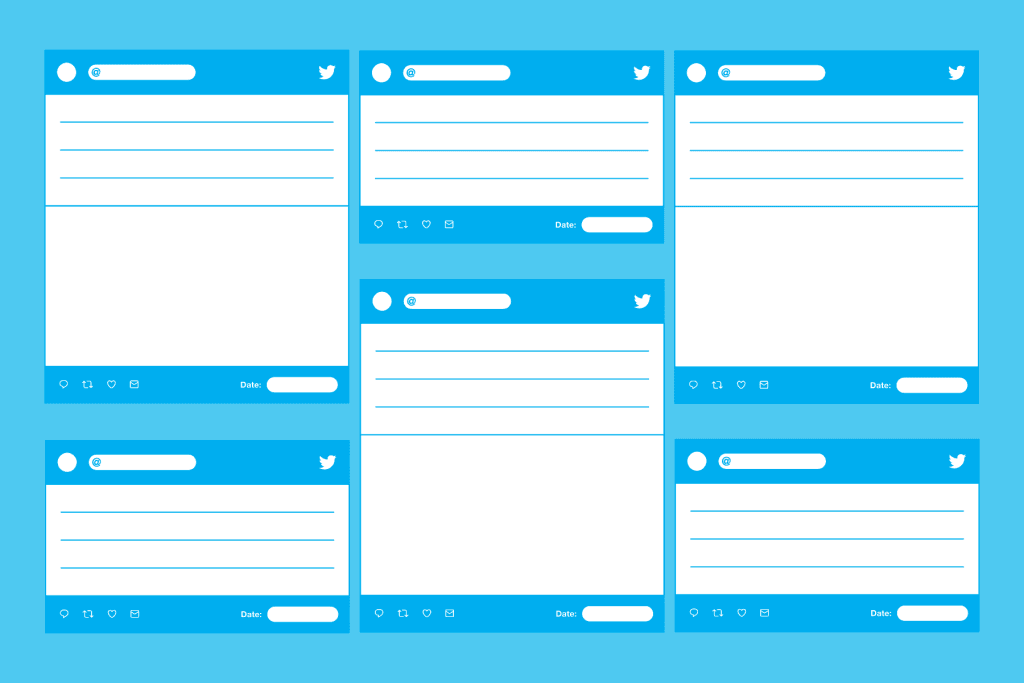a twitter template for tweets