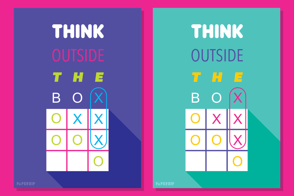 thinking outside the box poster classroom free