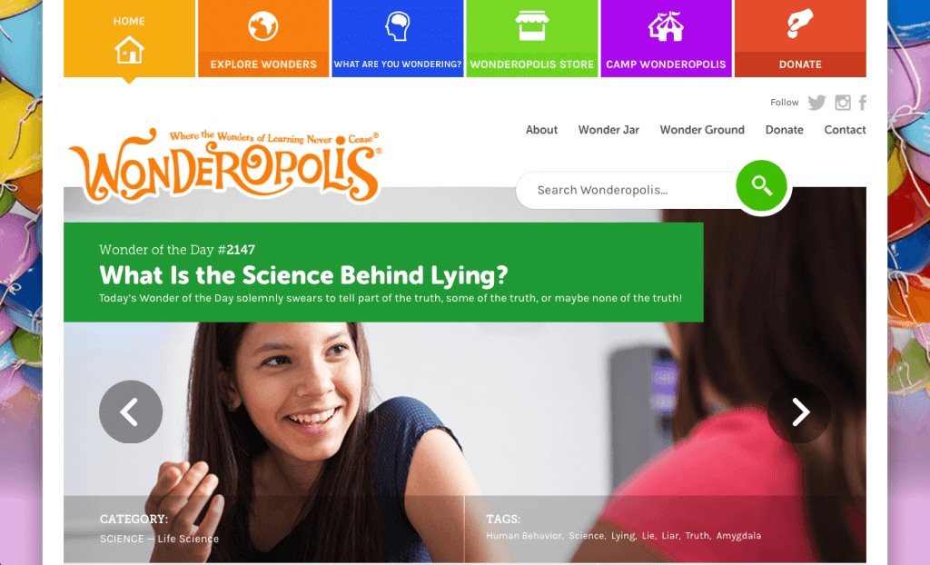 what are you wondering website questions for kids