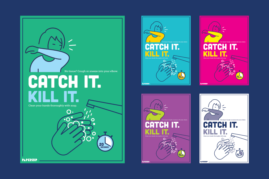 COVID-19 posters for displaying in the classroom