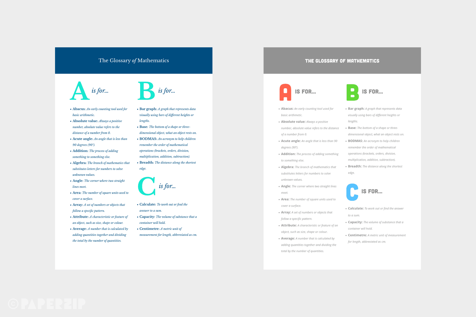 Glossary Template (Editable)