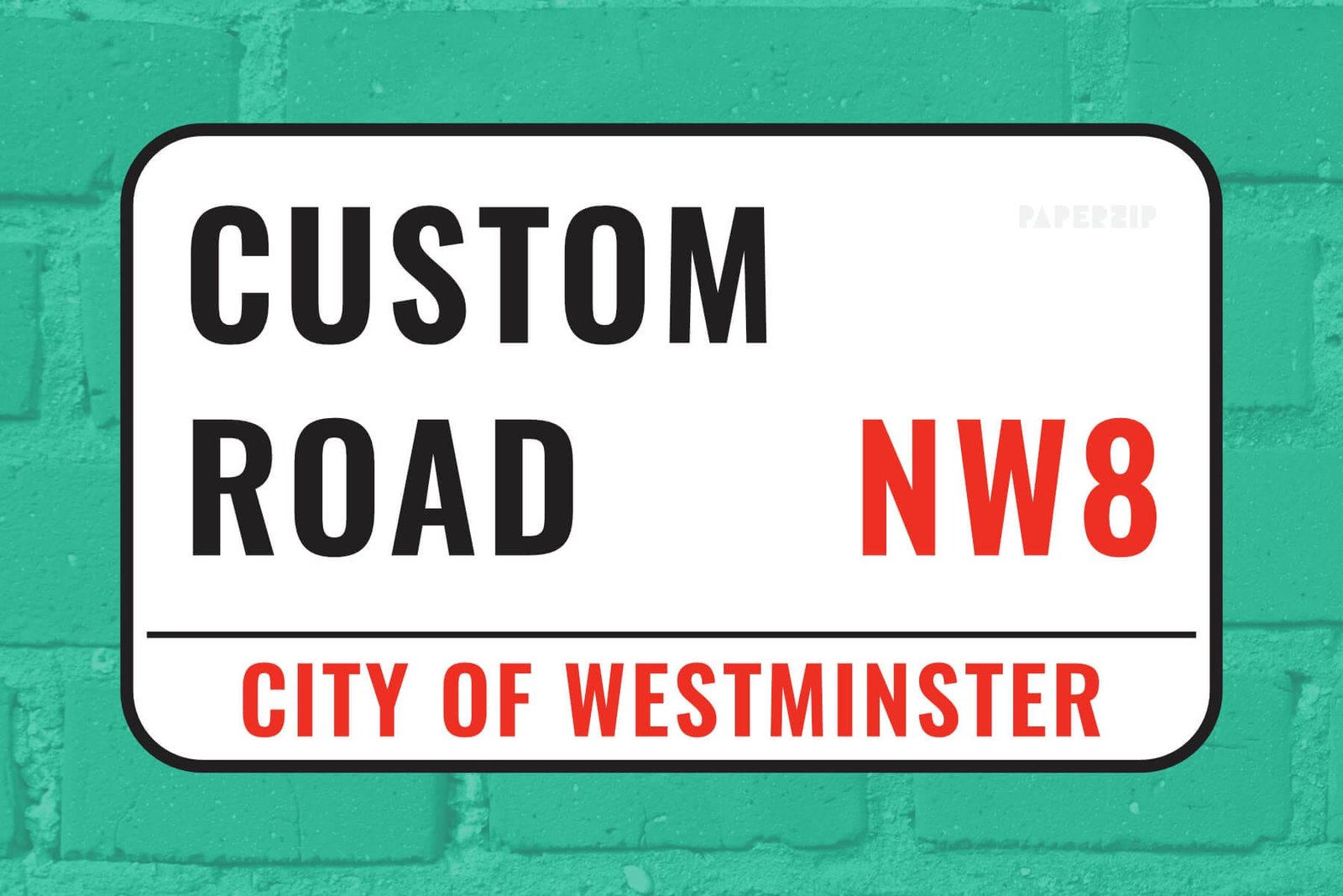 London Street Sign (Editable)