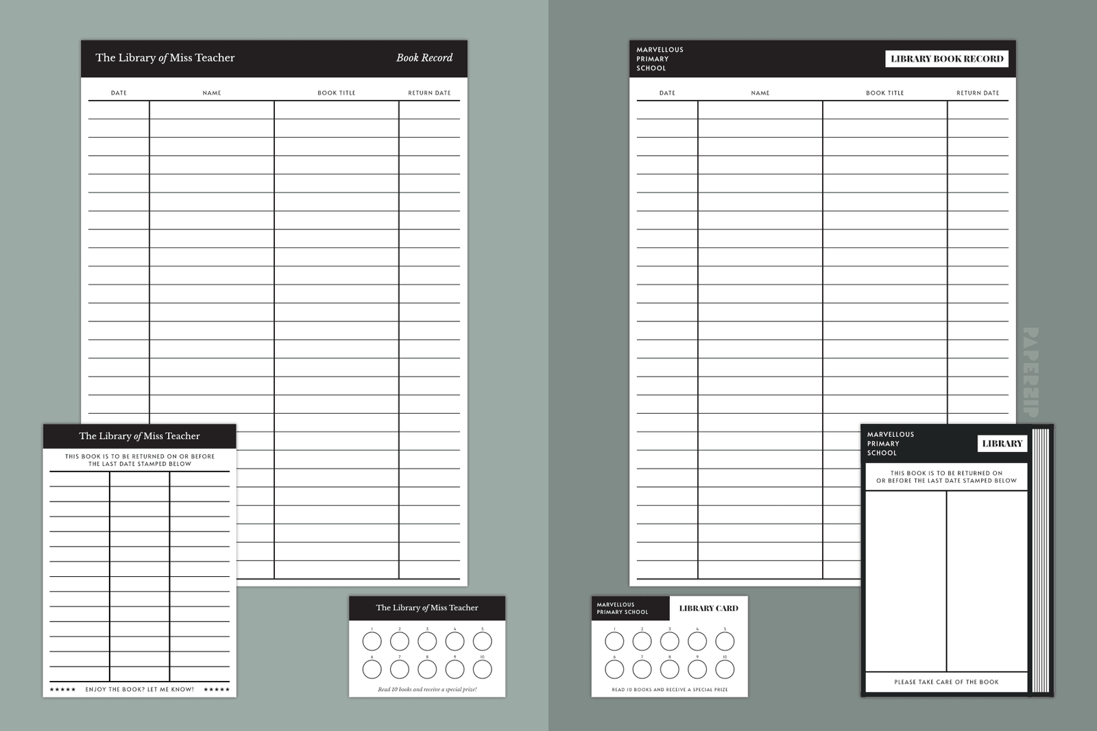 Classroom Library Kit (Editable)