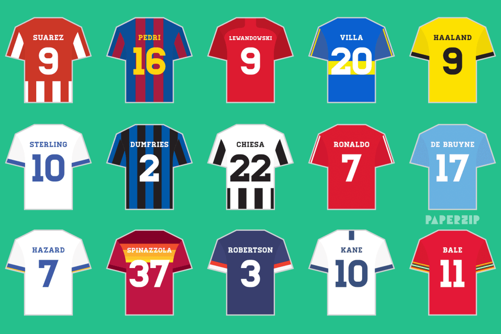 customisable football shirt bunting