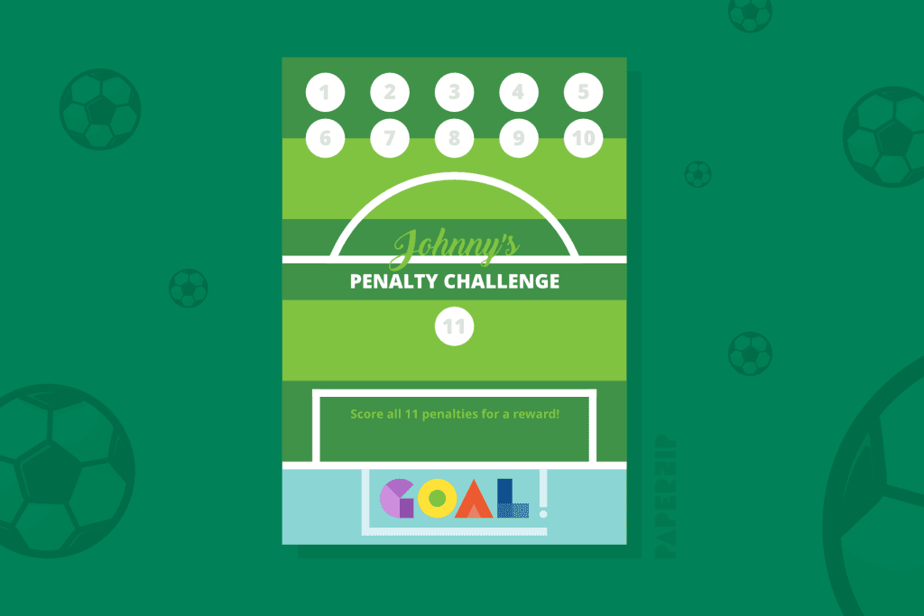 soccer reward chart behaviour football chart