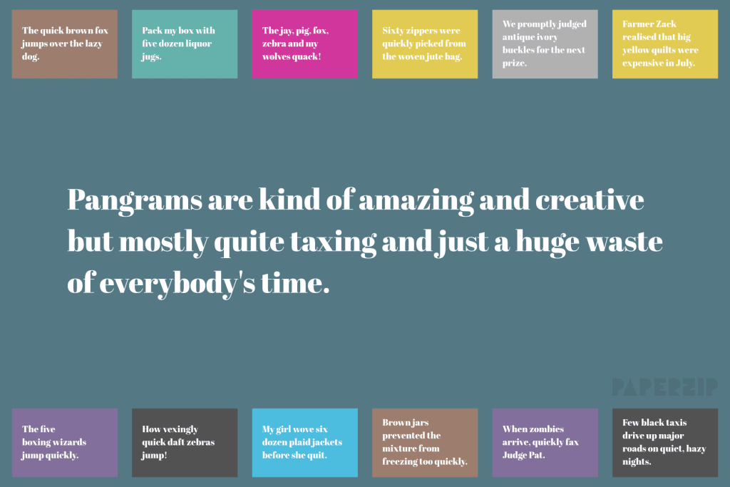 teaching resource pangrams