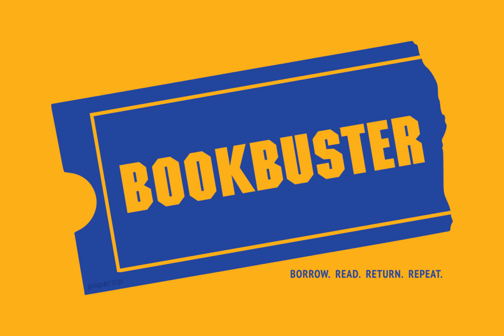 bookbuster classroom reading system for children based on the video rental service Blockbuster