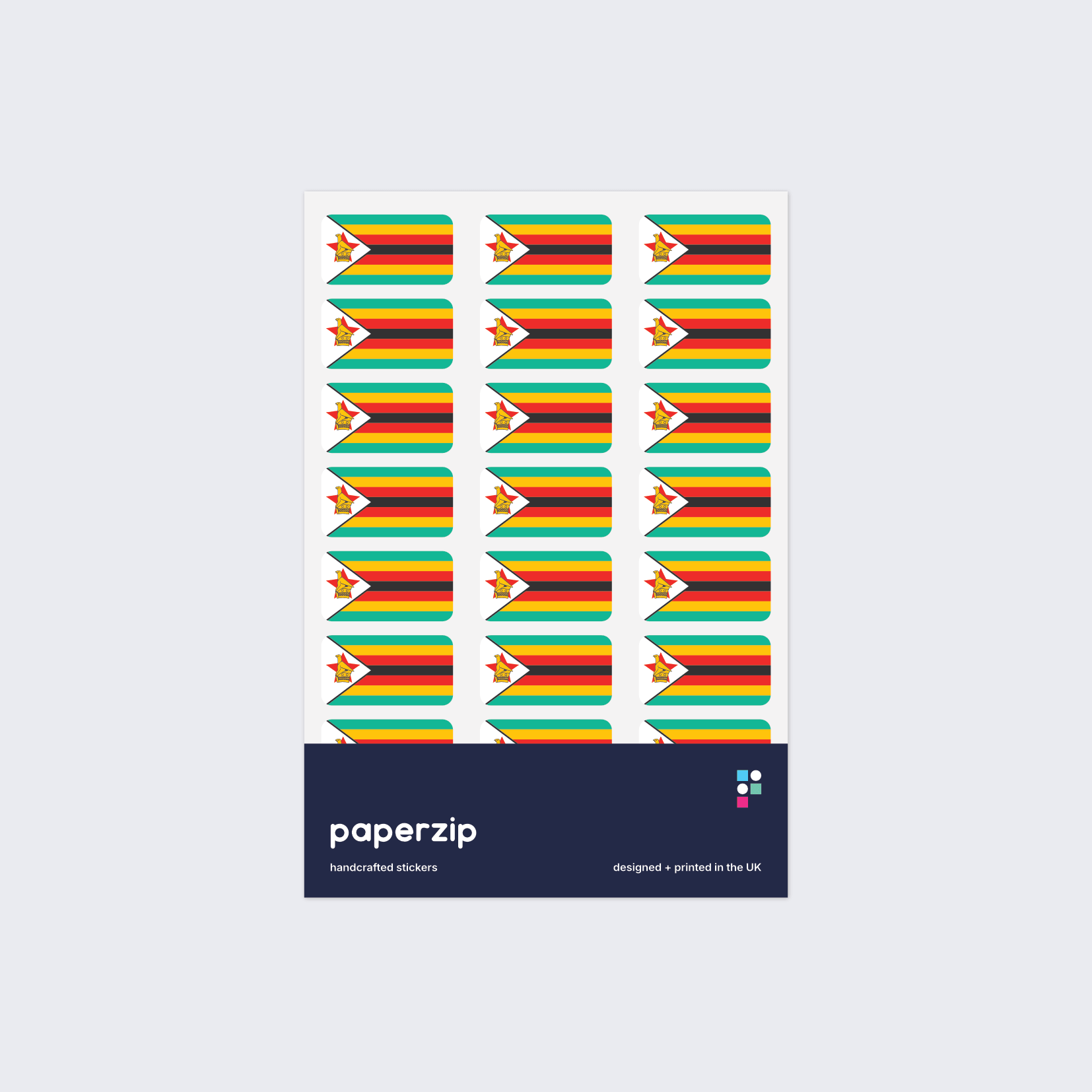 Zimbabwe Flag Stickers