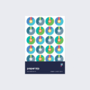 Colourful Gold, Silver and Bronze Medal Stickers