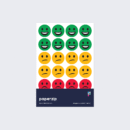 Green, Amber and Red Emoji Stickers