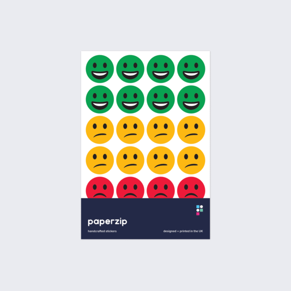 Green, Amber and Red Emoji Stickers