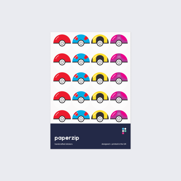 Pocket Monster Ball Stickers