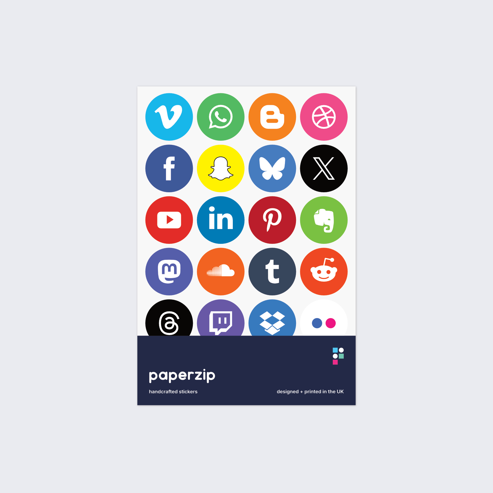 Social Media Icon Stickers
