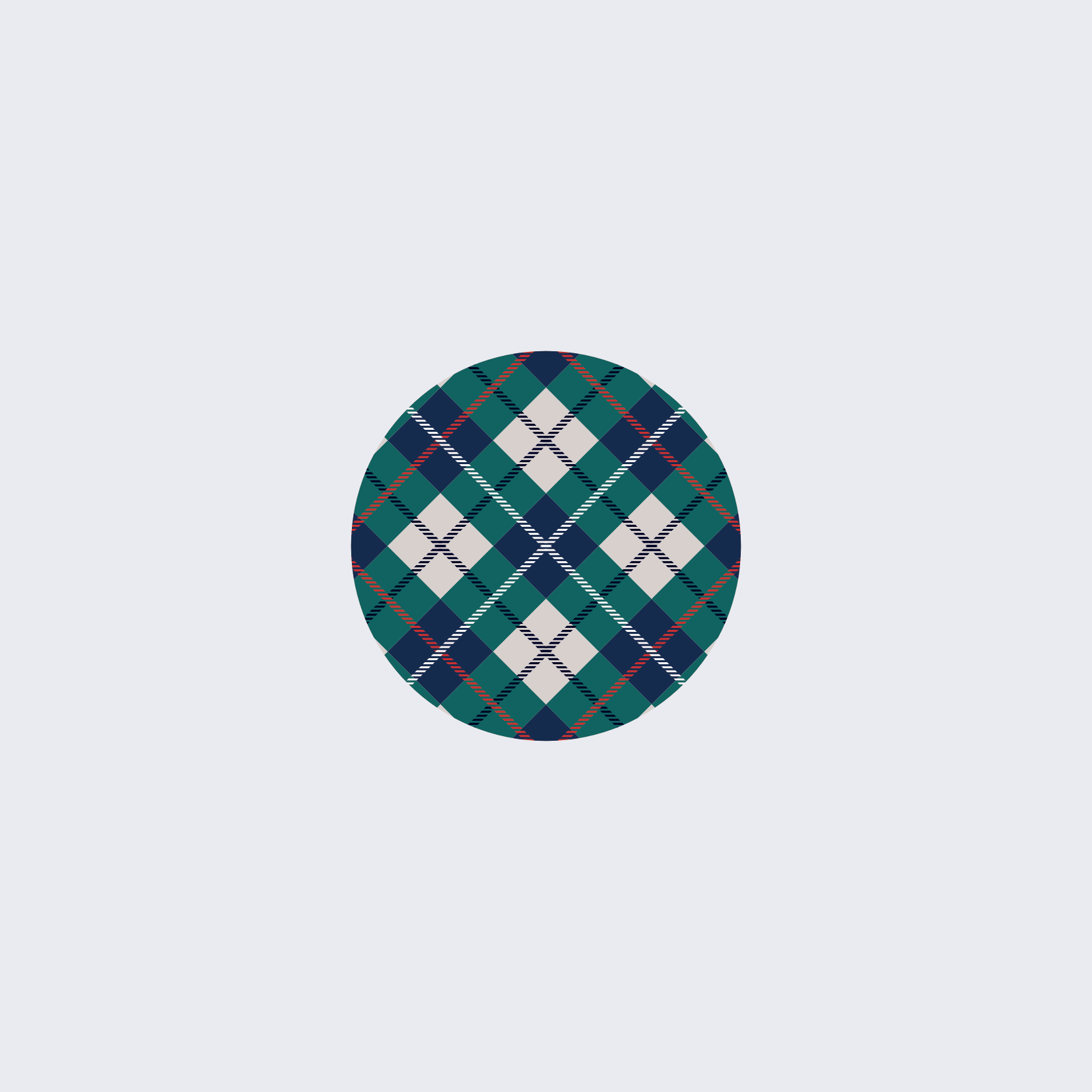 Green and White Tartan Stickers - Image 3
