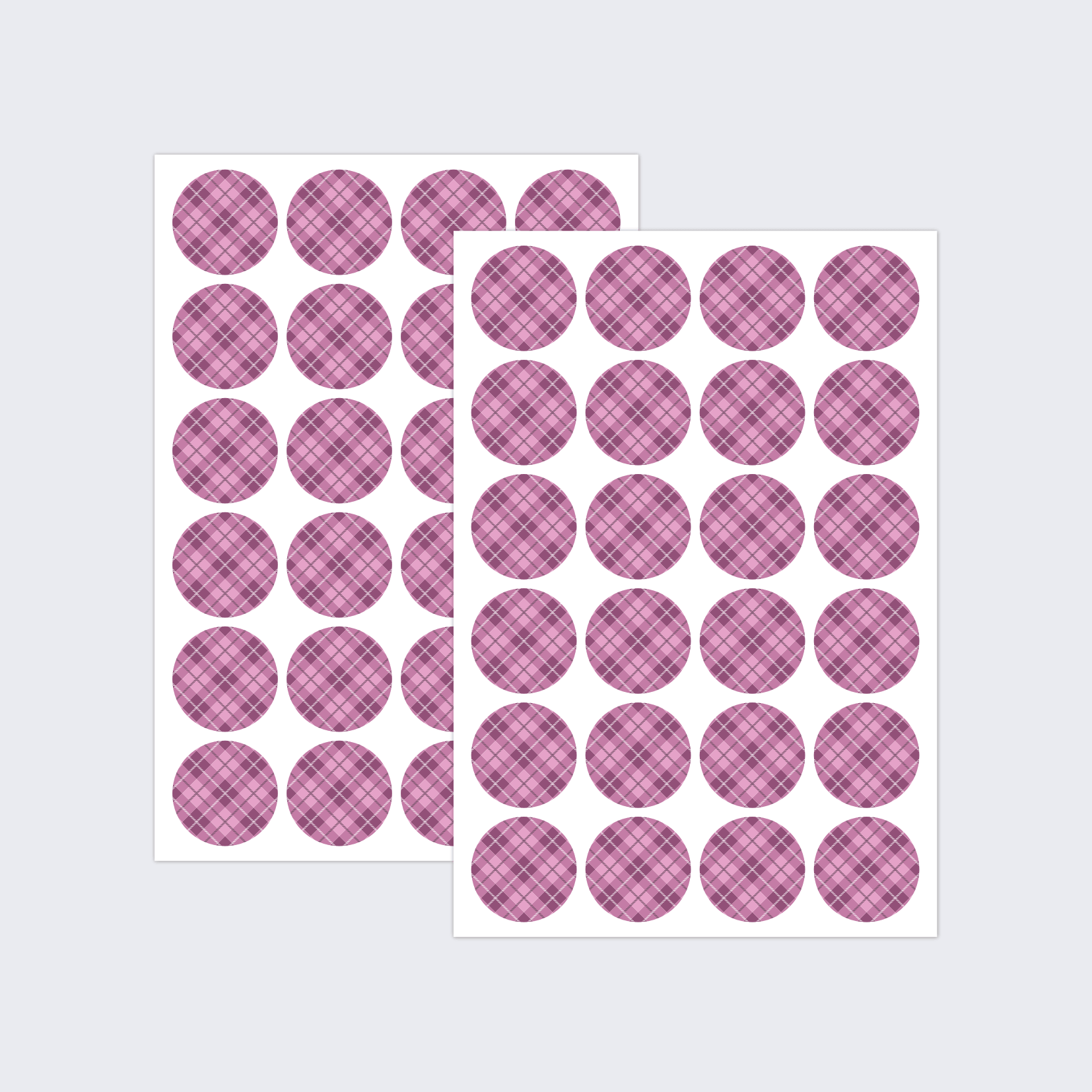 Pink Tartan Stickers - Image 2