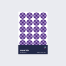 Purple tartan stickers by Paperzip