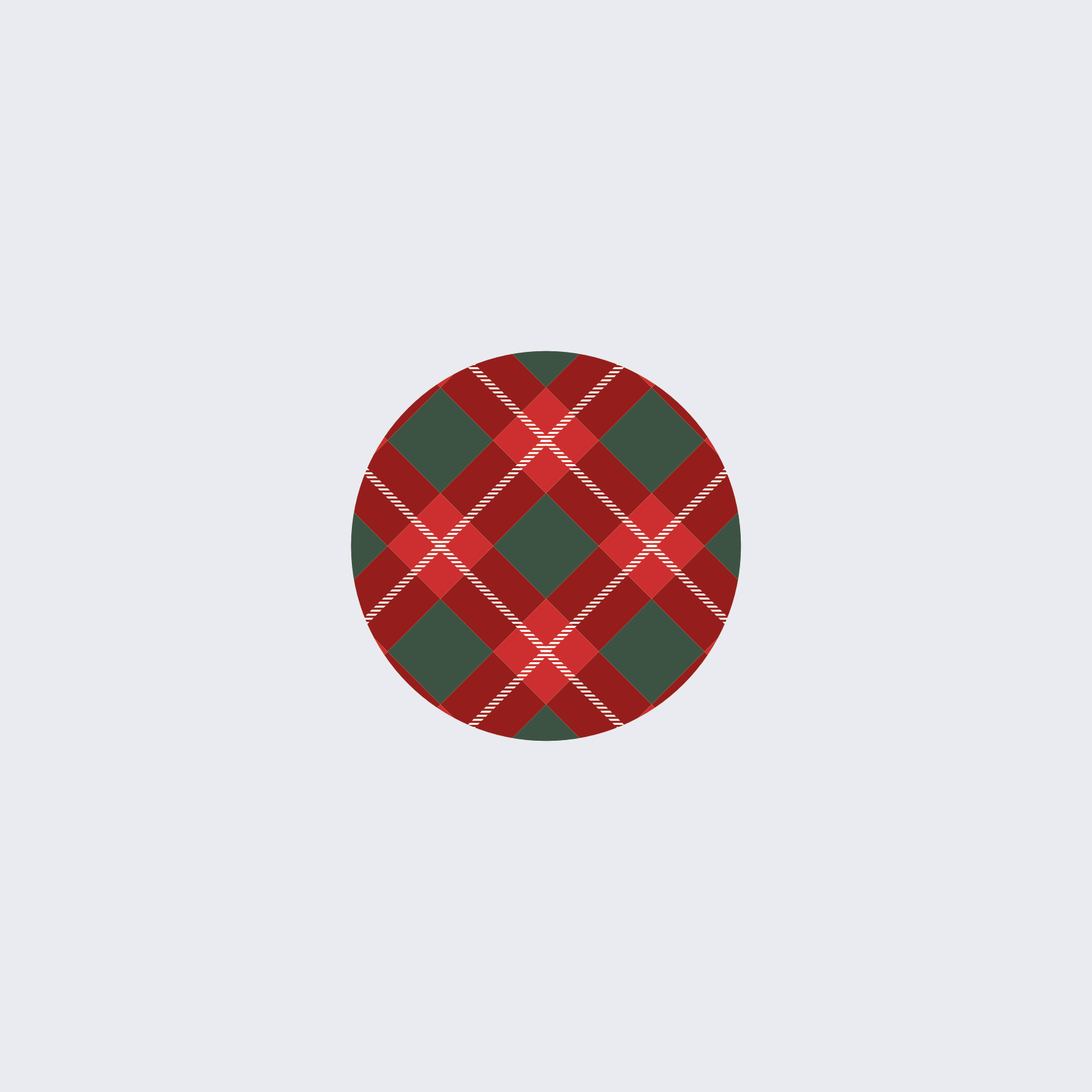 Red and Green Tartan Stickers - Image 3