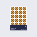 Yellow tartan stickers by Paperzip