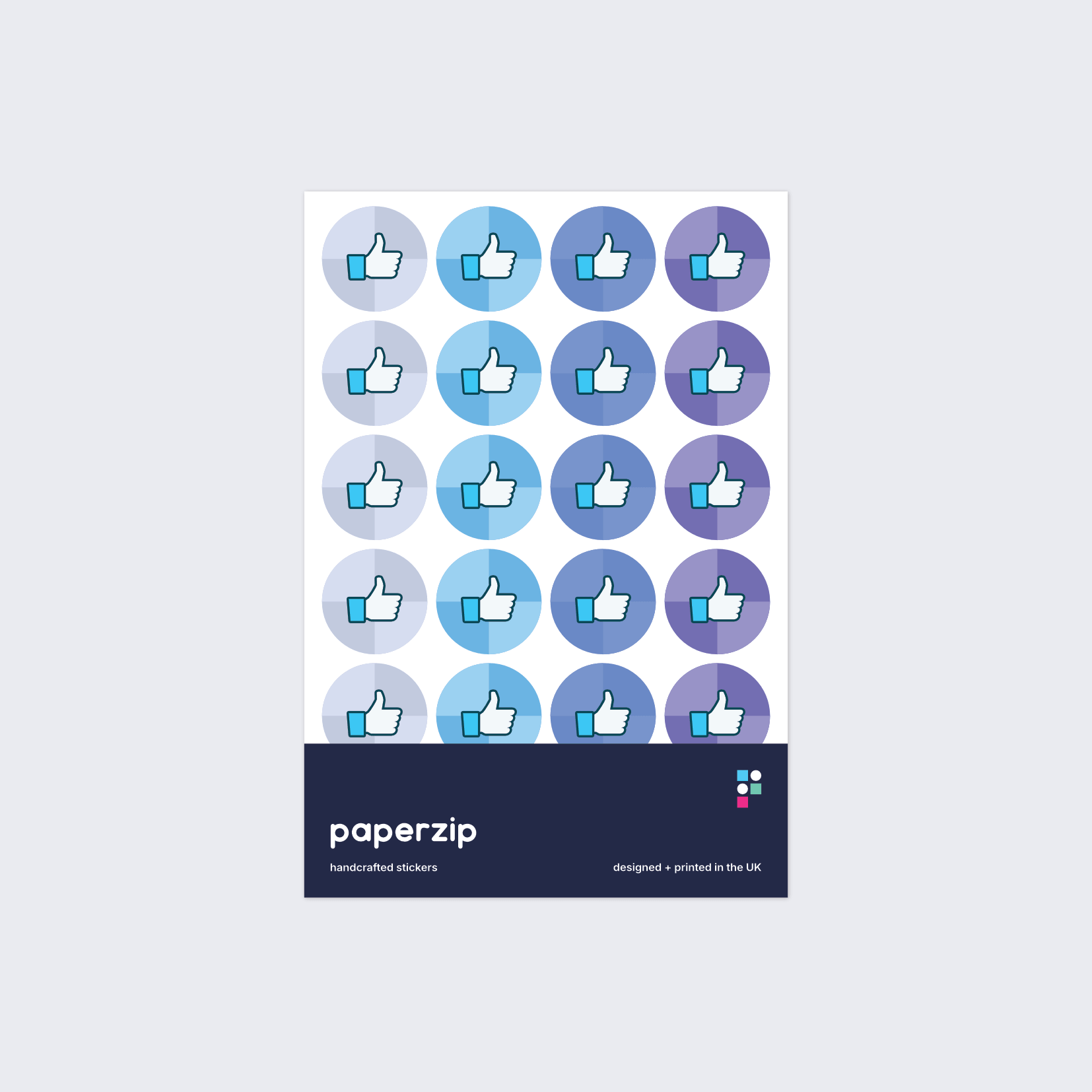 Thumbs Up (Blue) Stickers