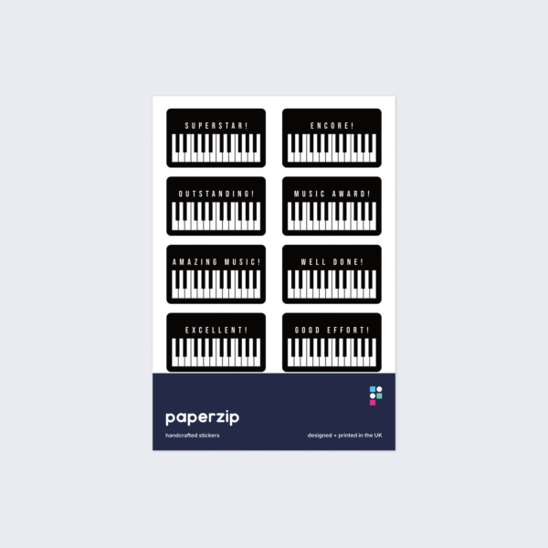 Musical Piano Stickers