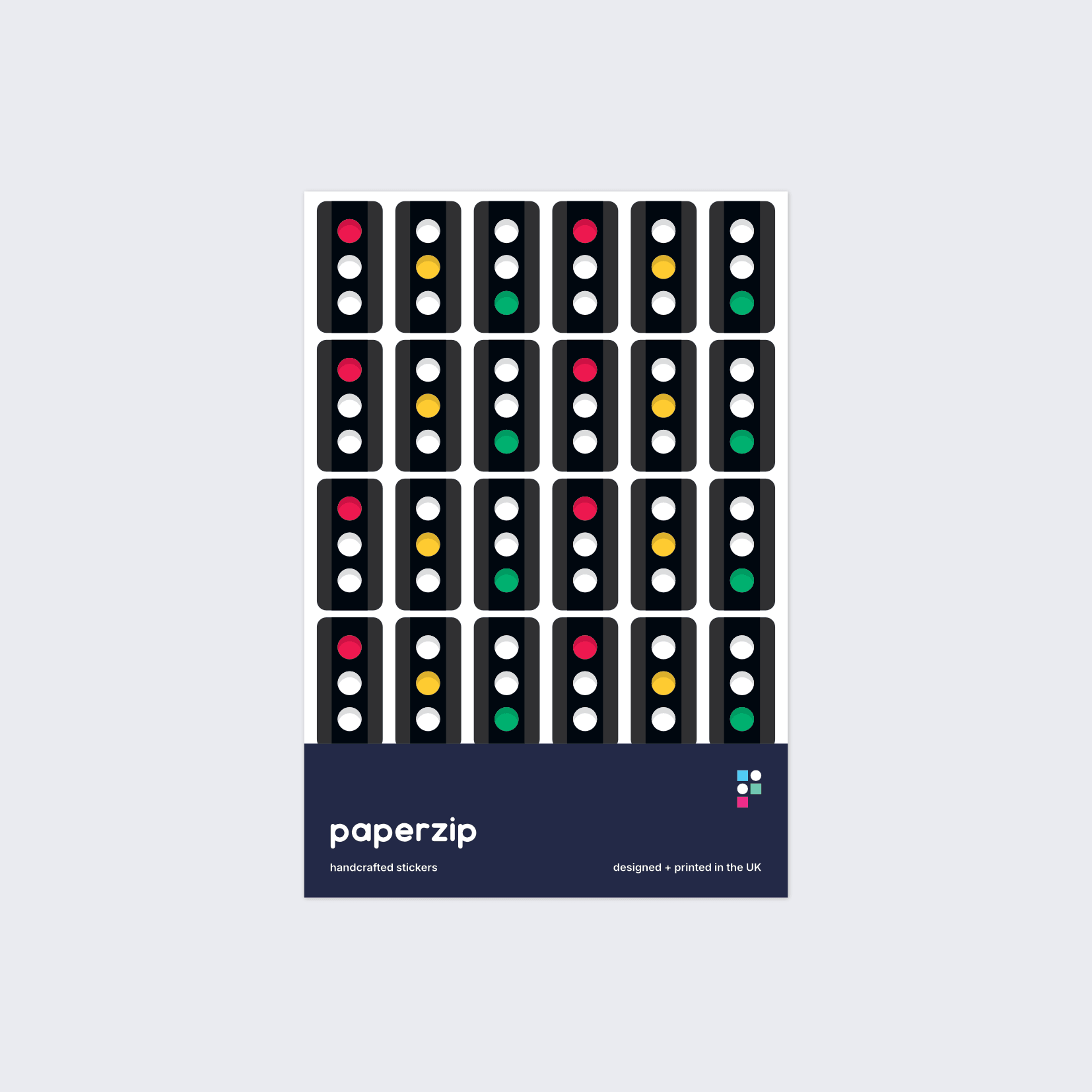 Traffic Light (Red, Amber and Green) Stickers