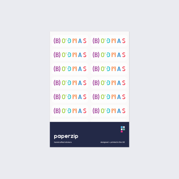 Order of Operations BODMAS Rule Stickers