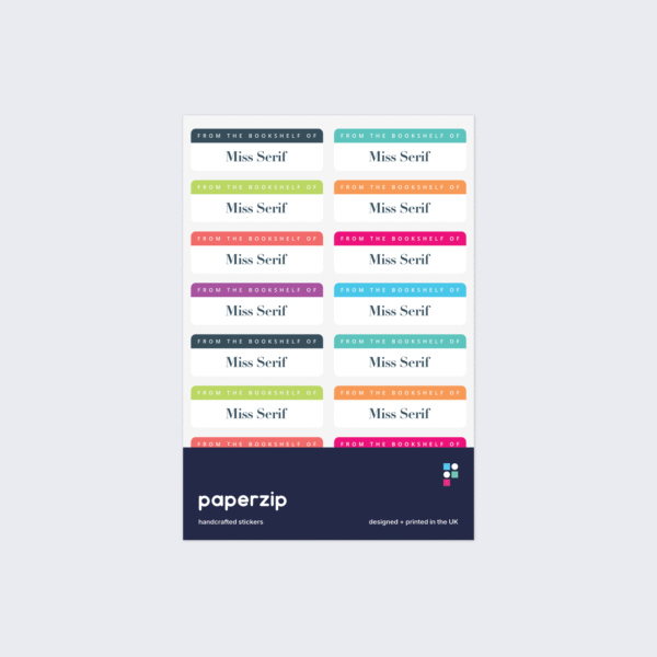 Personalised Book Owner Stickers