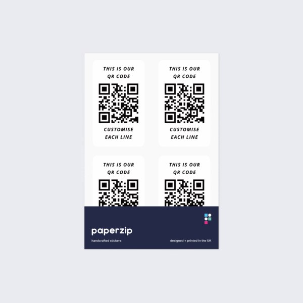 Personalised QR Code Stickers